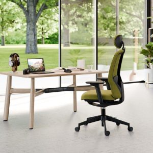 Fauteuil "REVERSO tissu" Ergoself avec têtière
