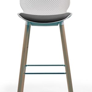 Tabouret "INYO" haut (assise tapissée)