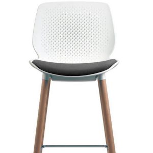 Tabouret "INYO" assise tapissée