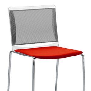 Chaise "TELLY" dossier tapissé