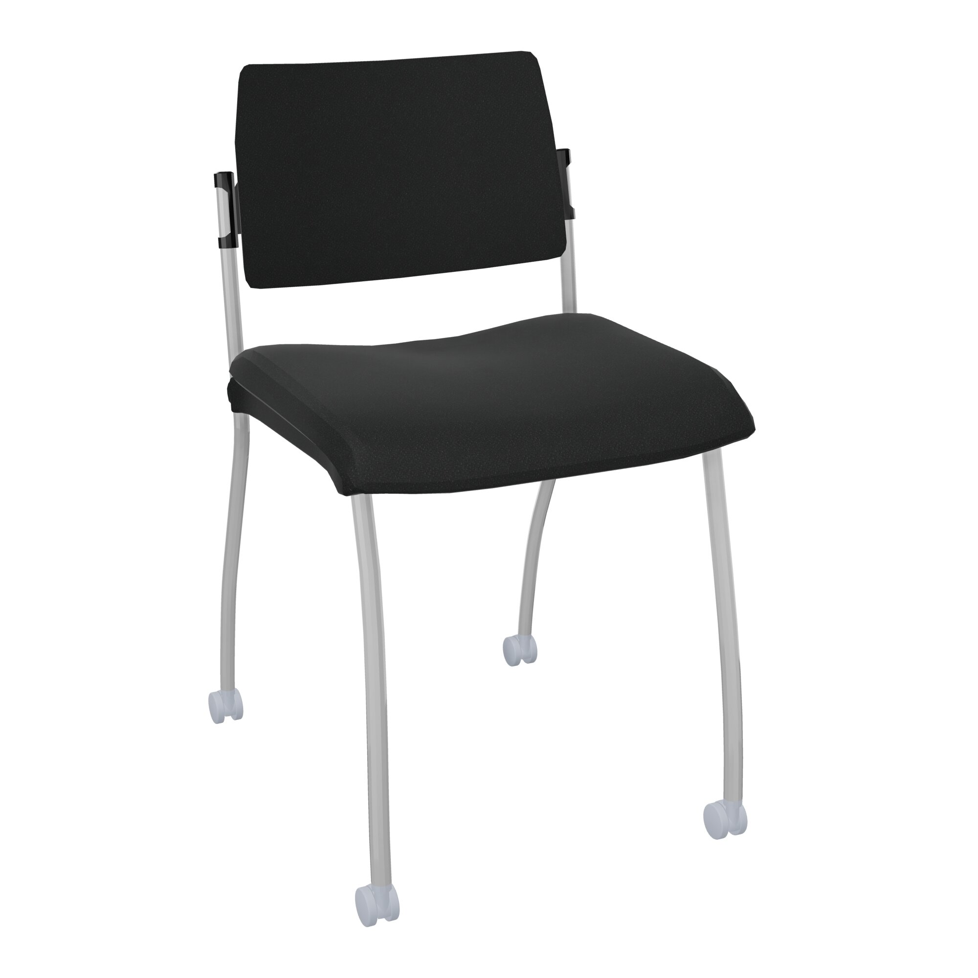 Chaise "INVENTIV" 4 pieds sur roulettes