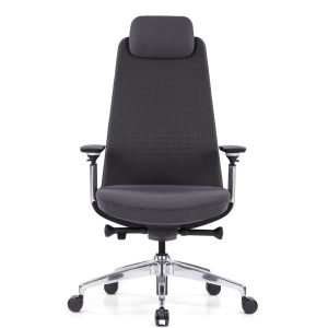 Fauteuil de bureau ergonomique – siège opératif synchrone, basculant multipositions, têtière/appuie-tête réglable, soutien lombaire, dossier mesh filet 3D respirant, accoudoirs 3D soft touch, translation d’assise, tension réglable, piètement aluminium chromé, roulettes Ø60 mm, 125 kg Fauteuil ergonomique professionnel : chaise de bureau synchrone blocable (5 positions) – appuie-tête réglable, support lombaire ajustable, dossier maille/mesh 3D anthracite respirant, accoudoirs réglables 3D (hauteur/profondeur/rotation) soft touch, assise coulissante (translation), réglage latéral de tension (6 niveaux), base/piètement aluminium poli chromé, roulettes universelles Ø60 mm – confort, prévention TMS, open space & télétravail – 125 kg max, garantie 3 ans (8 h/j), 2×8 : 18 mois, 3×8 : 1 an