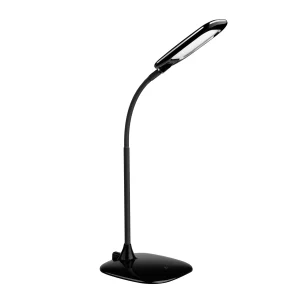 Lampes de bureau MIKA LT & MIKA P – LED 6W/5,6W, 512 lm (4300 K) / 346 lm (5300 K), bras flexible, réflecteur orientable, 3 intensités, version à pince USB ou sur socle 16×16 cm, H 46 cm Lampes MIKA LT & MIKA P : LED, bras totalement flexible, réflecteur orientable, interrupteur tactile 3 niveaux – modèle sur socle (16×16 cm, H 46 cm, 512 lm 4300 K, 6 W) ou à pince USB (346 lm 5300 K, 5,6 W)