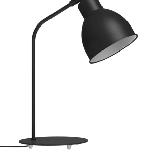 Lampe de table STAN LT – design industriel en métal époxy, douille E27, LED 8W max Lampe STAN LT : lampe de table tout métal, acier laqué époxy, douille E27 – 42×32 cm, réflecteur Ø14×15,5 cm, socle Ø17 cm